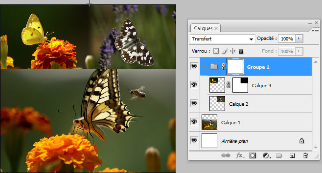 Fondre des images avec photoshop